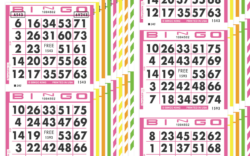 Fluorescent Bingo Paper