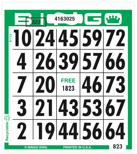 Giant Number Bingo™ Paper