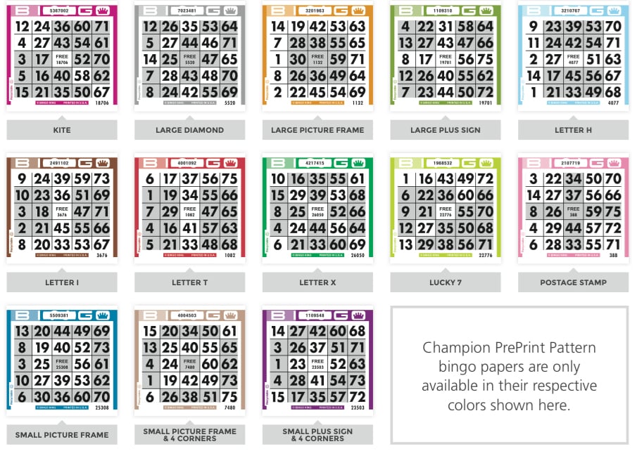 Preprint Pattern Bingo Paper