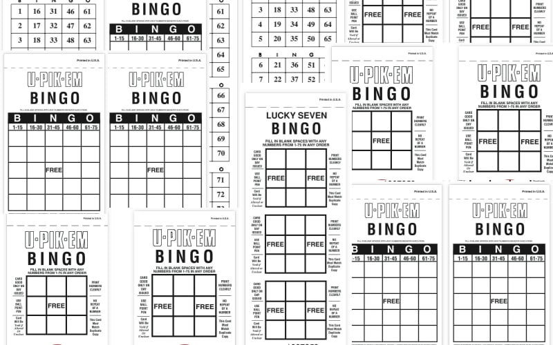 U-Pik-Em™ Bingo Paper